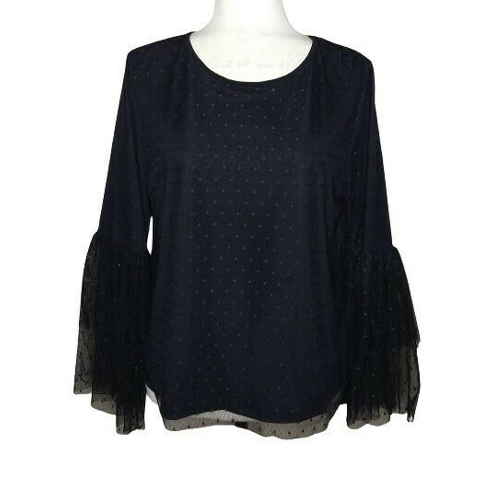 Pebble and Stone Black Shirt  Polka Dot Large